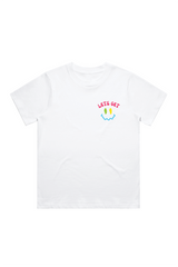Lets get weird white heavyweight back print t-shirt