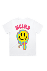 Lets get weird white heavyweight back print t-shirt