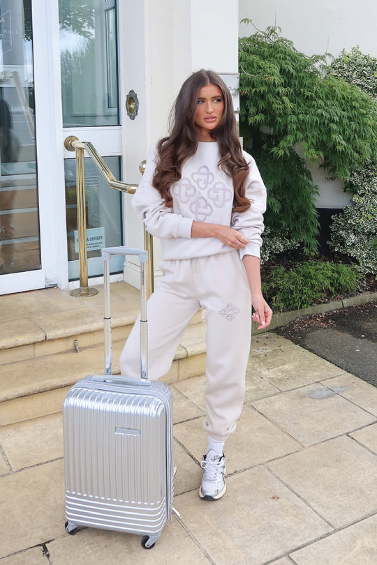 G monogram crest bone embroidered sweater joggers loungewear