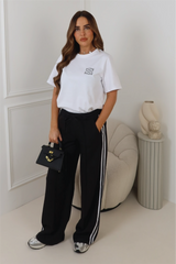 GLAMIFY PRINTED WHITE HEAVYWEIGHT  PRINTED T-SHIRT