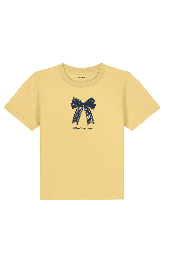 Mini That's so true yellow printed t-shirt
