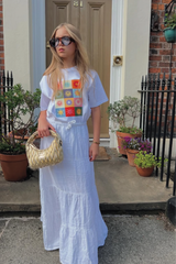 Mini Sun white premium printed t-shirt