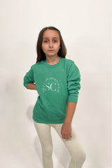 Mini Sc Green Crewneck Sweater