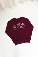 Mini Saint burgundy printed sweater
