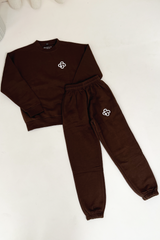 Mini chocolate G Monogram embroidered sweater loungewear set