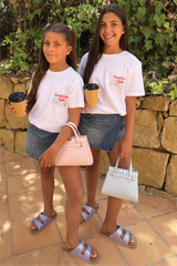 Mini breakfast club white printed t-shirt