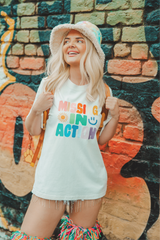 Missing in action faded bone heavyweight printed t-shirt