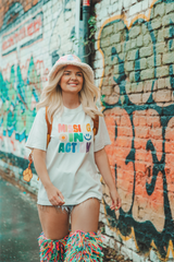 Missing in action faded bone heavyweight printed t-shirt