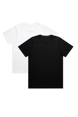 MULTI PACK WHITE & BLACK HEAVY WEIGHT T-SHIRTS