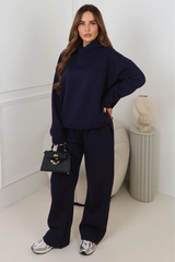 Glamify premium essential navy hoodie