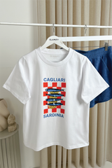 Sardinia white printed heavyweight oversized t-shirt