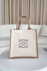 Gege Neutral Embroidered Mini Tote Bag