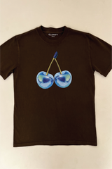 Blue Cherry mocha heavyweight printed t-shirt