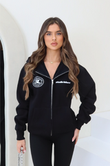 Studio leisure black premium zip hoodie