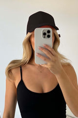 Paige Black Baseball Cap Hats