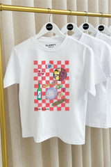 Mini picnic white printed t-shirt