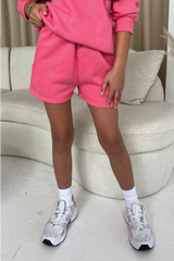 Mini girls pink lemonade premium essential shorts