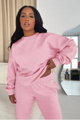 Glamify CURVE premium essential baby pink sweatshirt