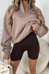Leona chocolate cycling shorts