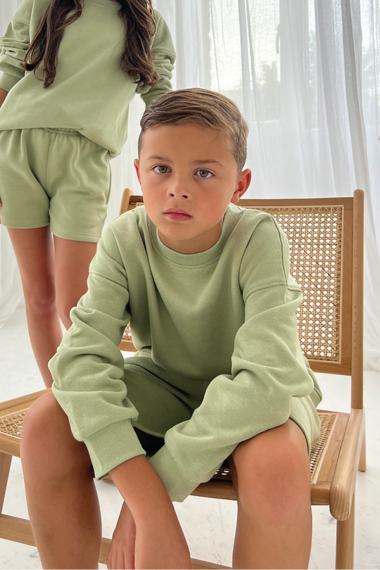 Mini sage premium essential sweater