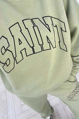 Saint sage printed sweater loungewear set