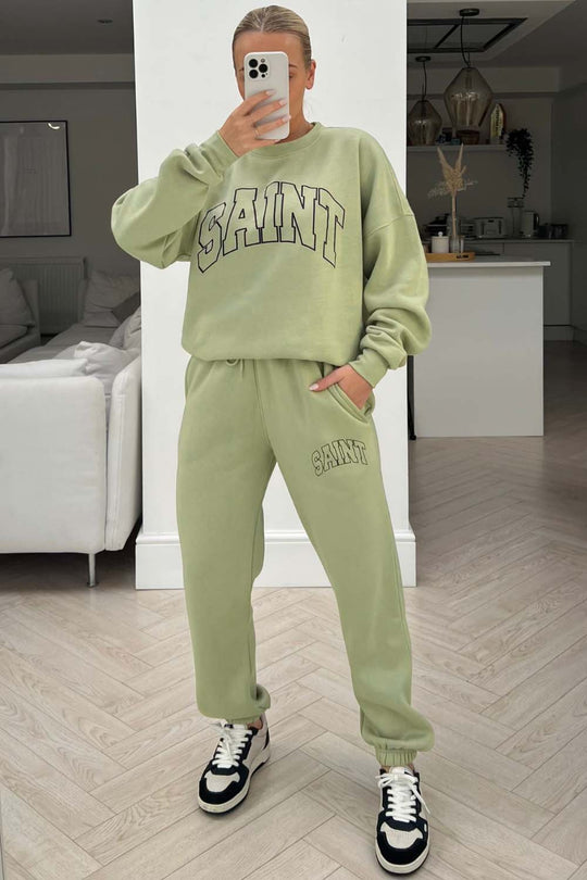 Saint sage printed sweater loungewear set