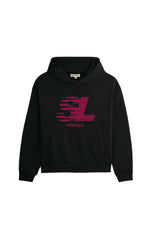 Studio leisure athletics black printed hoodie