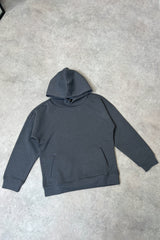 Mini steel grey premium essential hoodie