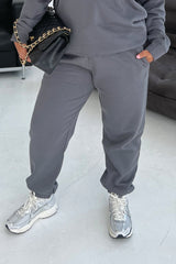 Glamify Premium Essential Relaxed Steel Grey Jogger Shorts