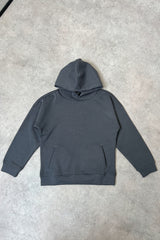 Mini steel grey premium essential hoodie
