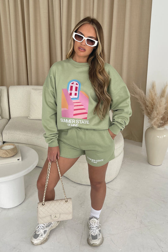 Summer state of mind Sage PREMIUM loungewear set
