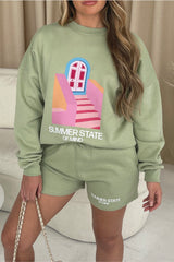 Summer state of mind Sage PREMIUM loungewear set