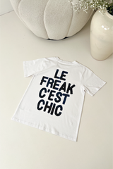 Le Freak C'est Chic white printed t-shirt