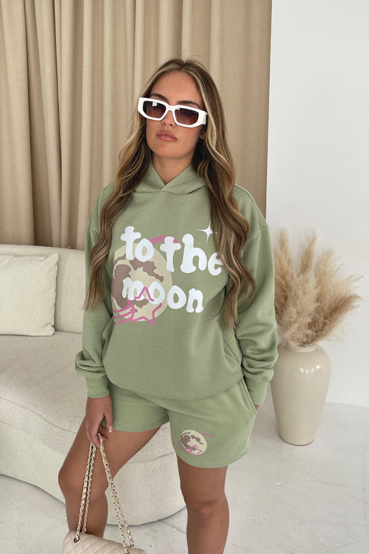 To The Moon Sage PREMIUM Hooded loungewear set