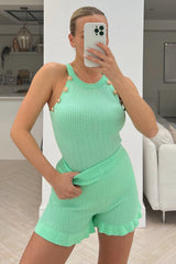 Livv Mint Green two piece short coord