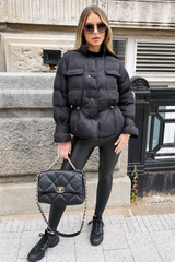 Gabriella Black short puffer coat