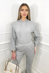 Nina grey hooded loungewear set