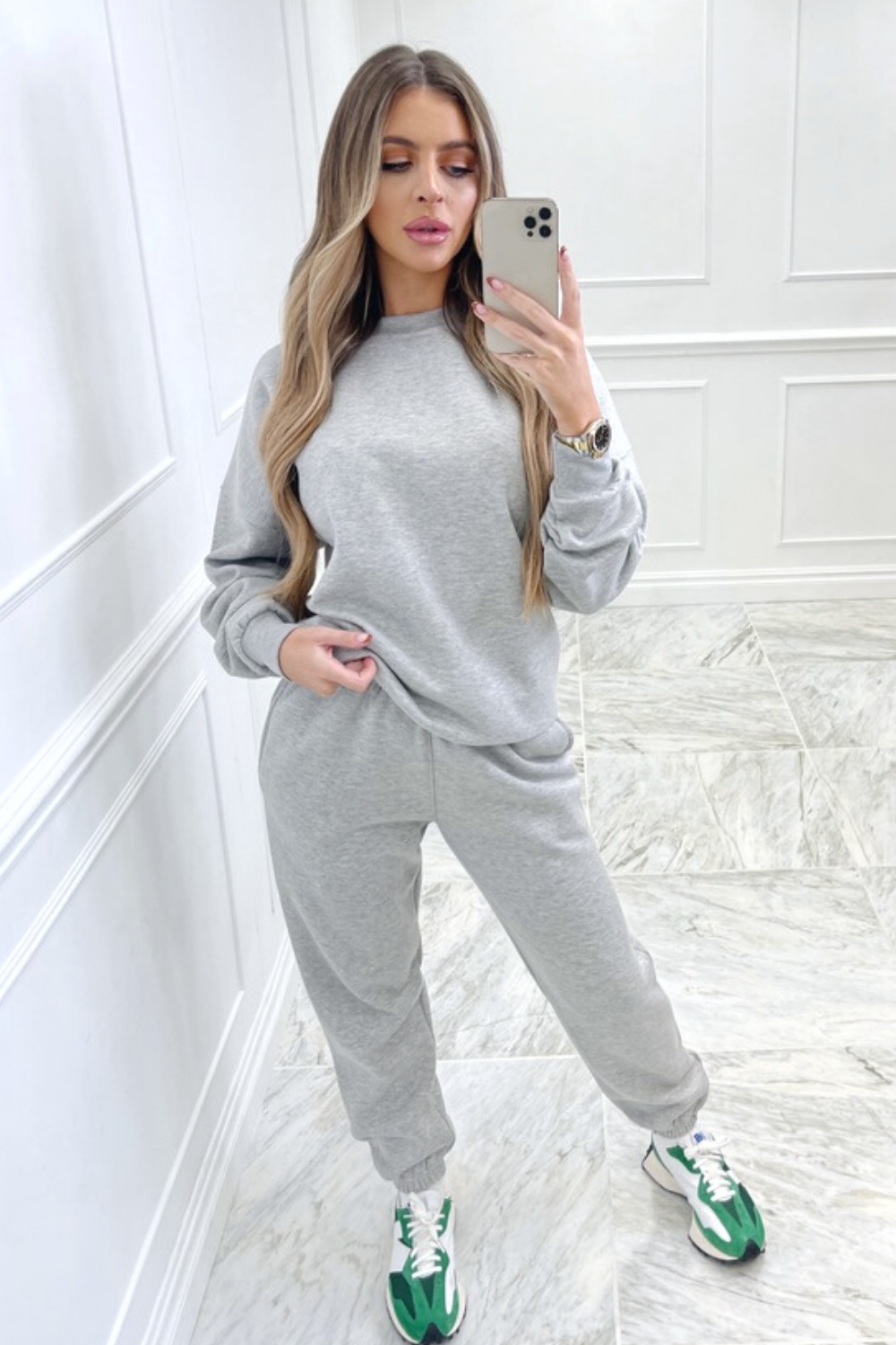 Glamify grey sweater essential loungewear set – Glamify Famous For  Loungewear