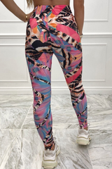 Envy multi aztec pattern ruched bum leggings