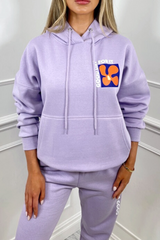 Good day lilac hooded loungewear set
