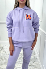 Good day lilac hooded loungewear set