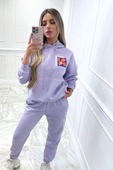 Good day lilac hooded loungewear set