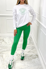 Sporty association netball white long sleeve top