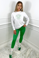 Sporty association netball white long sleeve top