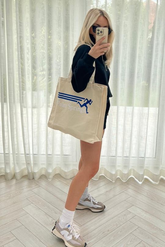 Palm springs embroidered Tote bag