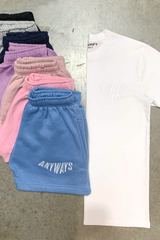 anyways premium embroidered white tee