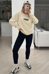 Saint ecru round neck sweater