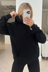 Glamify Essentials Black Hoodie