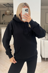 Glamify Essentials Black Hoodie