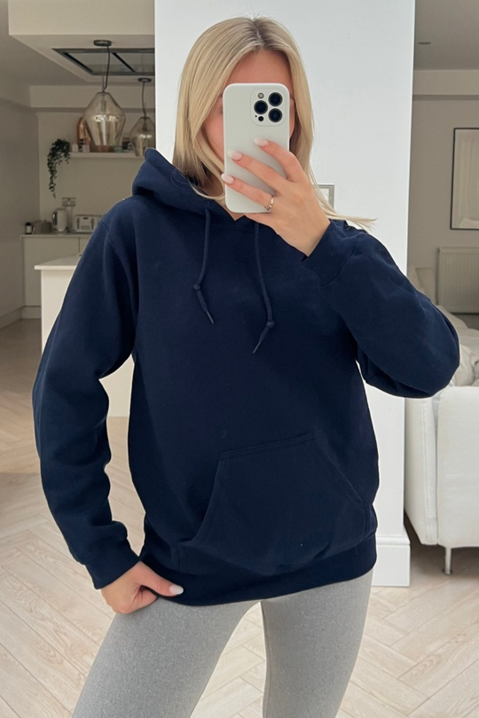Glamify Essentials Navy Hoodie